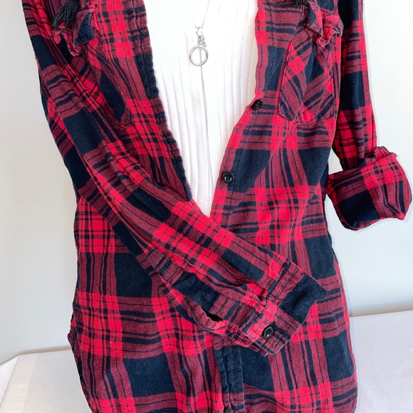 BlueNotes Boyfriend Fit Plaid - Picture 2 of 5